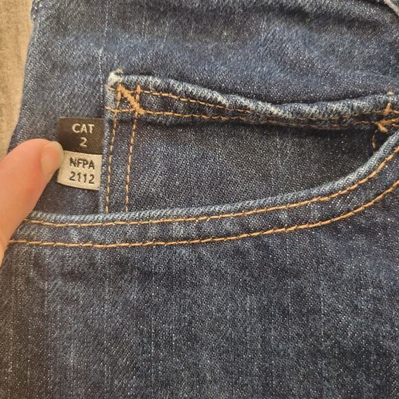 Carhartt FR Jeans Cat 2 Mens 44x30 Flame Resistant Signature Denim Workwear - Picture 5 of 12